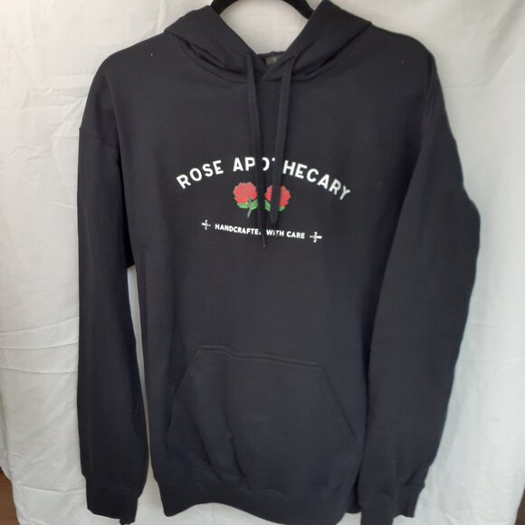 New Medium Rose Apothecary Schitt's Creek Black Pullover Hoodie - Picture 7 of 7